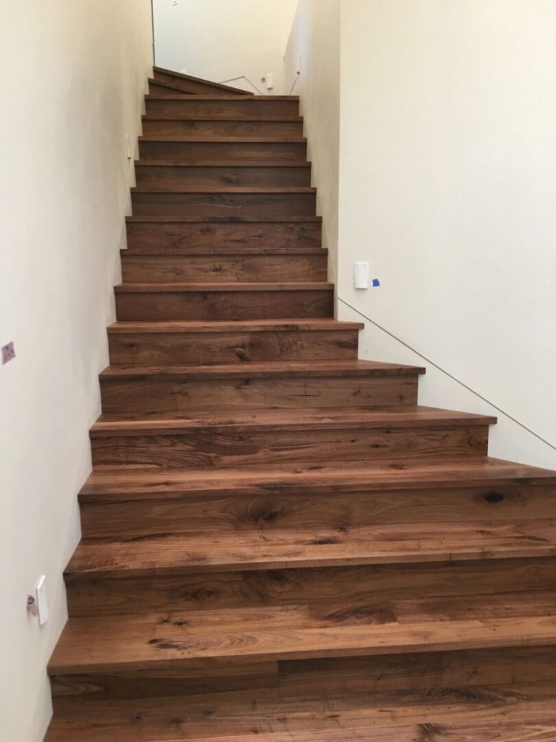 Hardwood flooring for stairs